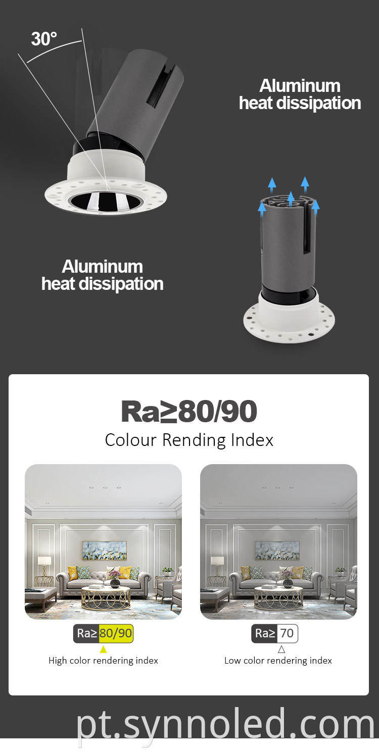 Trimless Led Downlight Details From Synno Lighting